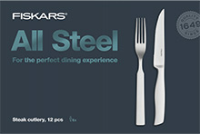 Sada steakovch pbor Fiskars All Steel - 12 ks