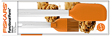 Sada na pečení Fiskars Functional Form - stěrka na těsto a štěteček 